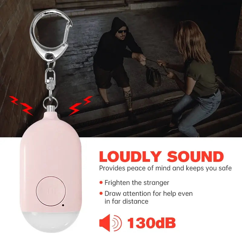 USB Emergency SOS Alarm with LED Light