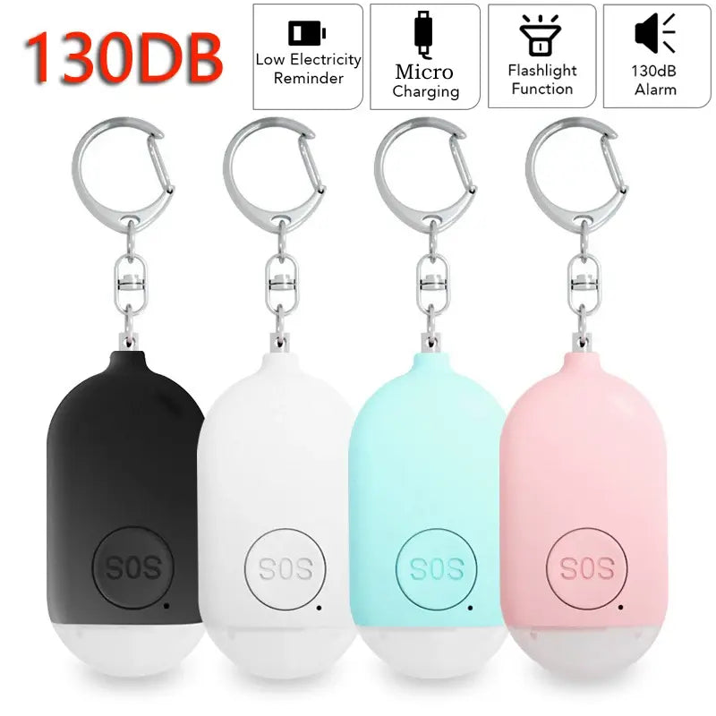 USB Emergency SOS Alarm with LED Light