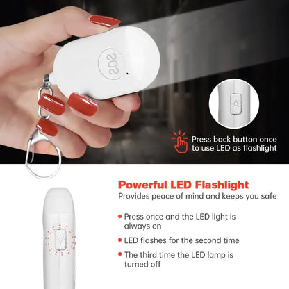 USB Emergency SOS Alarm with LED Light